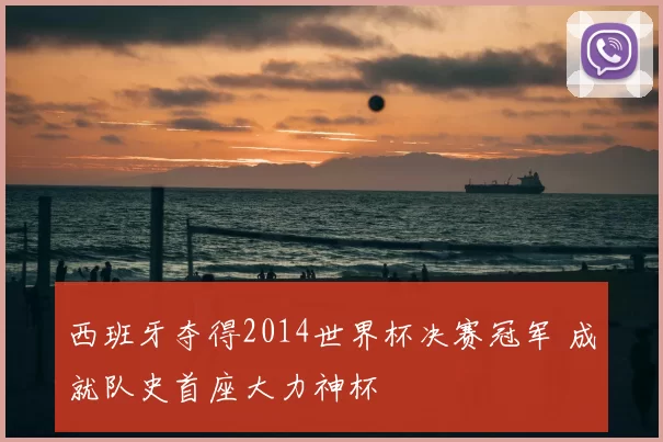 西班牙夺得2014世界杯决赛冠军 成就队史首座大力神杯