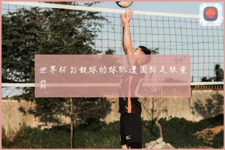 世界杯打假球的球队遭国际足联重罚